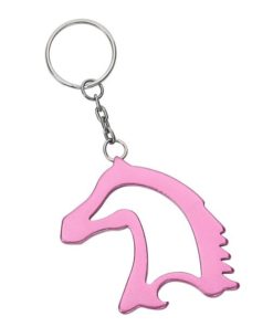 AWST International Pink Horse Head Key Chain with Bottle Opener